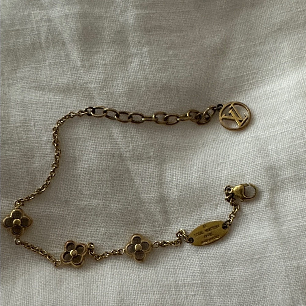 Louis Vuitton Gold Chain Bracelet